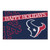 Houston Texans Happy Holidays Mat