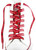 Atlanta Falcons NFL Logo & Wordmark Red Shoe Laces