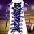 Minnesota Vikings Football Purple & Gold - Wordmark & Logo Shoe Laces - displayed on a team stadium background