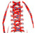 New England Patriots NFL Logo & Wordmark Red Shoe Laces