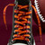 Washington Redskins Football Team Color Shoe Laces - Displayed on a gradient color background