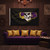 ECU - East Carolina Pirates NCAA 3' x 5' Black Flag - State Outline Banner - Displayed indoors hanging on a wall in a pirate themed room.