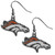 Denver Broncos NFL Football Dangle Logo Earrings