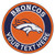 Denver Broncos Personalized Round Mat