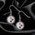 Pittsburgh Steelers NFL Football Logo Earrings Pittsburgh Steelers NFL Football Logo Earrings