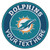 Miami Dolphins Personalized Round Mat