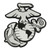 U.S. Marines Chrome Metal Emblem - Marines Logo