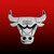 Chicago Bulls NBA Premium Metal Logo Emblem - On a Bulls Red & Black Gradient Background