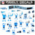 Carolina Panthers NFL Family Decal Stickers - 25 Pack