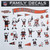 Cleveland Browns NFL Football Family Decal Stickers - 25 Pack