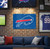 Buffalo Bills NFL 2' x 3' Wall Banner – Logo Embroidered Nylon Flag - Hanging on the Wall in a Football Fan Cave