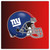 New York Giants NFL Football Helmet Decal Sticker - Blue Giants Helmet - White NY Logo