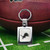 Detroit Lions NFL Brushed Steel Chrome Keychain