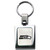 Seattle Seahawks NFL Square Laser Etched Key Chain - Front view