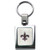 New Orleans Saints Laser Etched Key Chain - Square