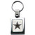 Dallas Cowboys NFL Square Laser Etched Keychain - Front View