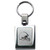 Cleveland Browns NFL Football Square Laser Etched Key Chain