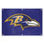 Baltimore Ravens NFL Mascot Banner Flag - Displaying Ravens Logo with 6 metal Grommets