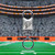 Miami Dolphins NFL Laser Etched Valet Keychain - on a football stadium background