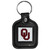 Oklahoma Sooners NCAA Square Fob Key Chain