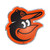 Baltimore Orioles MLB Aluminum Color Logo Emblem - Cartoon Bird - Front View