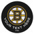 Boston Bruins Personalized Hockey Puck Mat - Black