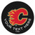 Calgary Flames Personalized Hockey Puck Mat - Black