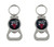 Chicago Bulls Key Chain - Bottle Opener - Black - 2 Pack