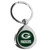 Green Bay Packers Round Teardrop Key Chain