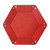 Hexagon Dice Tray- Red