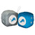 Detroit Lions NFL Fuzzy Plush Dice Danglers - Displaying Lions Logo on front of both plush dice