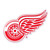 Detroit Red Wings NHL Red & White Logo Magnet