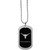 Texas Longhorns NCAA Chrome Tag Necklace