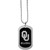 Oklahoma Sooners Chrome Tag Necklace