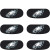 Philadelphia Eagles Fan Eye Black Stickers (6-Count) - NFL Football Vinyl Face Strips
