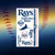 Tampa Bay Rays MLB Temporary Logo Tattoos - Displayed on a baseball themed gradient background