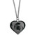 Michigan State University Collegiate Green Heart Charm Necklace