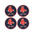 Boston Red Sox MLB Blue & Red Coaster Set (4 pack)