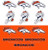 Denver Broncos Logo Mini Decals