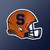Syracuse Orange Collegiate Helmet Emblem - On a Syracuse blue color gradient background