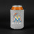 Miami Marlins MLB Silver Glitter Bling Can Cooler - On a professional black background