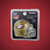 San Francisco 49ers NFL Pocket Pro Helmet - Gold Helmet In Retail Packaging on a Scarlet Background