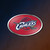 Cleveland Cavaliers NBA 4" Color Chrome Logo Emblem - On a Cavaliers black background