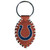 Indianapolis Colts NFL Football Shaped Logo Keychain with White Laces