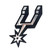 San Antonio Spurs NBA Silver & Black Chrome Logo Emblem