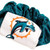 Miami Dolphins NFL Scrunchie Hair Twist Tie - Close Up