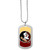 Florida State Seminoles Team Logo Color Tag Necklace