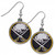 Buffalo Sabres NHL Chrome Dangle Logo Earrings