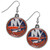 New York Islanders NHL Team Logo Chrome Dangle Earrings