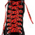 Calgary Flames NHL Hockey Logo & Wordmark Shoe Laces - Black & Red